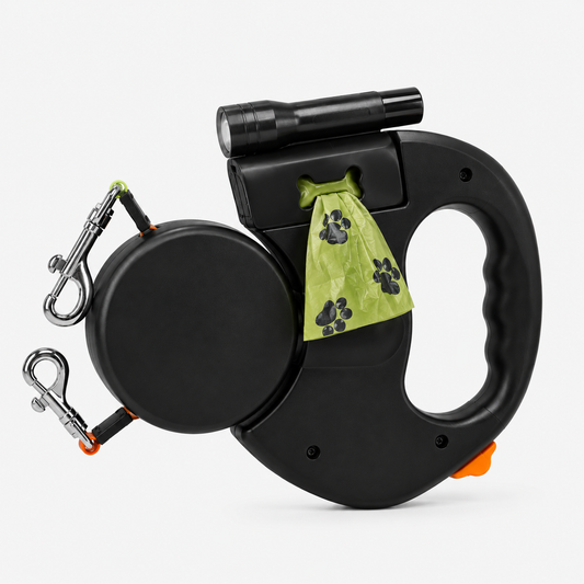 Dualix™ 360° Anti-Tangle Dual Retractable Dog Leash
