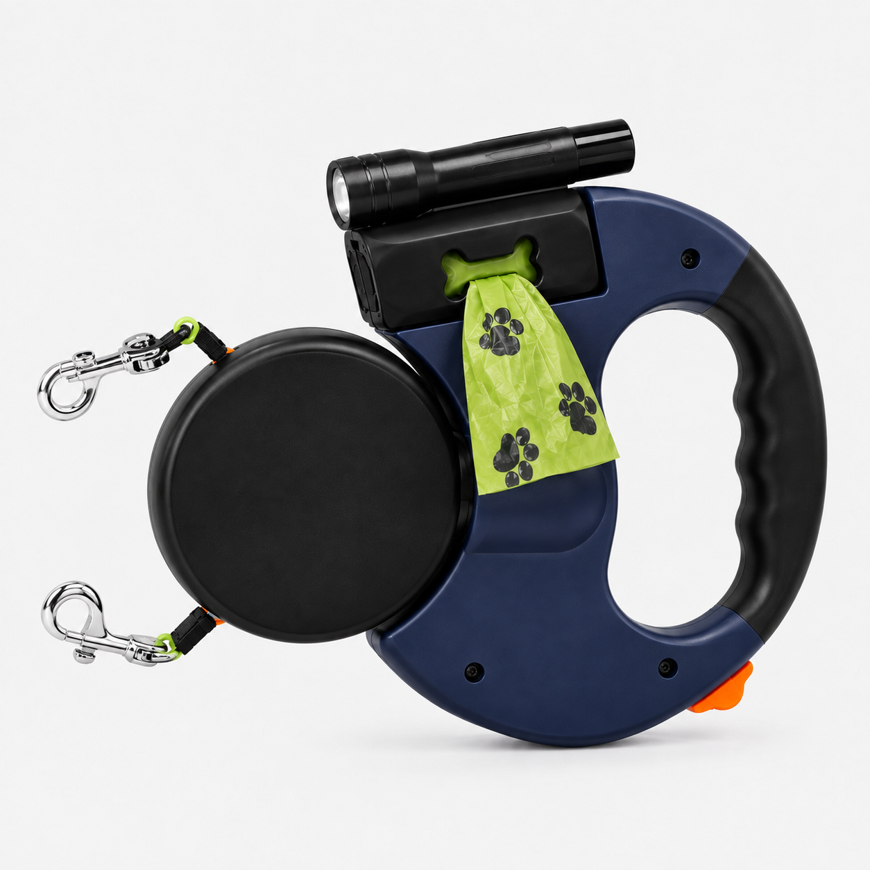 Dualix™ 360° Anti-Tangle Dual Retractable Dog Leash